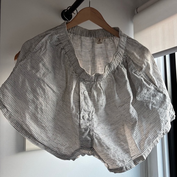 deiji studios stonewashed linen stripe set - Picture 3 of 6